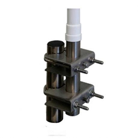 SIX-282 - ABRAZADERAS DE ACERO INOXIDABLE MÁSTIL 28 MM (x2) - 