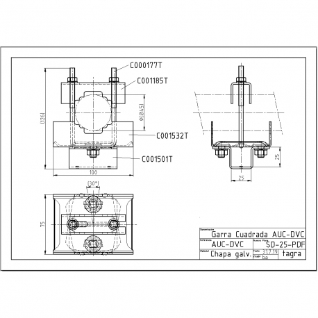 AUC-1D - DIPOLE ANTENNA 1 ELEMENT UHF 460⁠-⁠480 MHz - 