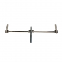S-3070 - SUPPORT HORITZ. DOUBLE TUBE INOX 1000 MM