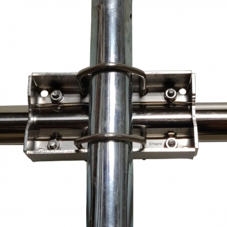 S-3090 - SUPPORT HORITZ. DOUBLE TUBE INOX 1500 MM - 