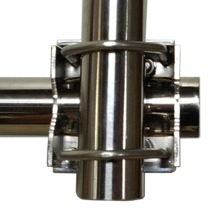S-3050 - SUPPORT HORITZ. TUBE INOX 500 MM - 