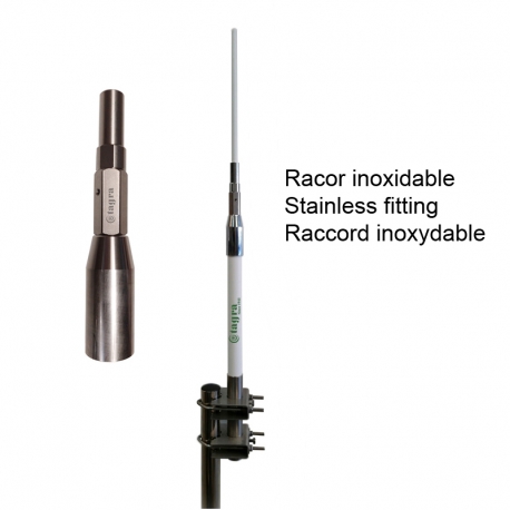 KAD-170/5 - ANTENNE OMNI BASE VHF 163⁠-⁠174 MHz - Tube et suport en INOX