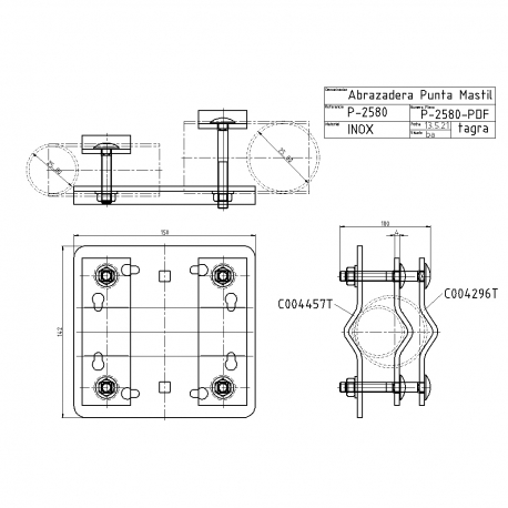 P-2580 - MAST POINT CLAMP - 