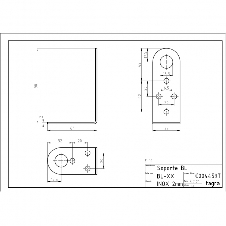 C004459T - BL STAINLESS - 