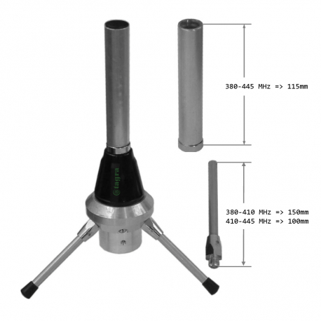 GP-400-1/4 - ANTENNE OMNI BASE UHF 380⁠-⁠445 MHz - 