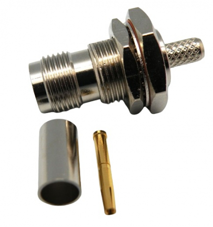C004221T - CONECTOR HEMBRA TNC CHASIS CRIMPAR - 