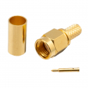 C002923T - CONNECTOR MALE SMA RG-58 CRIMP GOLDEN
