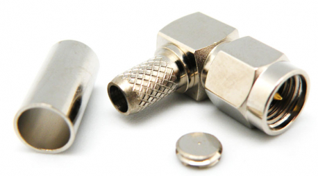 C004424T - CONNECTOR SMA MALE RG⁠-⁠58 ELBOWED CRIMP - 