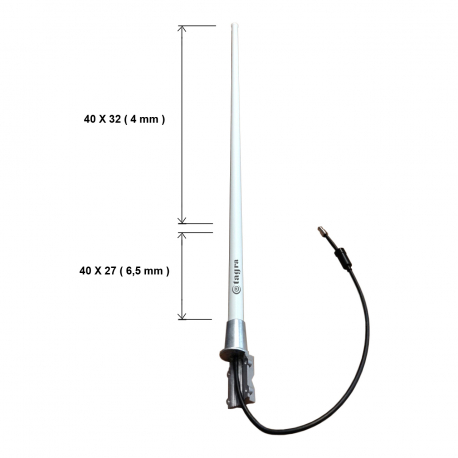 R-MAX-140 - OMNI ANTENNA VHF ALUMINUM + FIBER 136⁠-⁠146 MHz - 