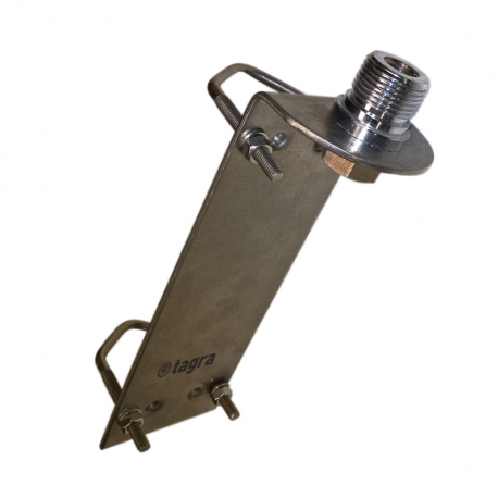 KN-510 - FIXED MARINE BASE STAINLESS STEEL MAST 1'' THREAD - 