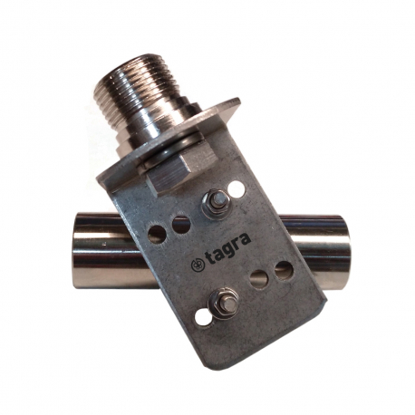 KN-530 - BASE MARINE FIXE INOX POUR MÂT AVEC 1'' THREAD - 