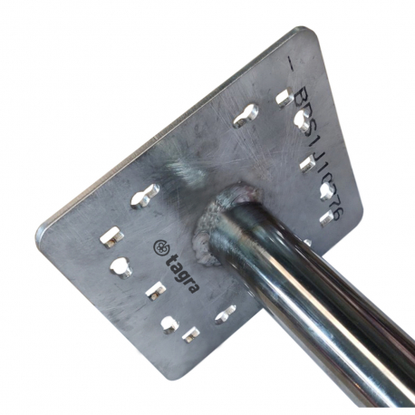 P-6080-G - WALL AND FLOOR SUPPORT WITH CLAMP - 