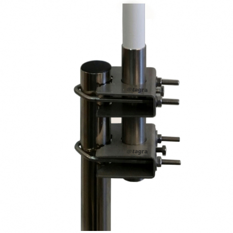 SIX-352 - SUPPORT BRIDE ACIER INOX POUR MÂT 35 MM (2 UNITÉS) - 