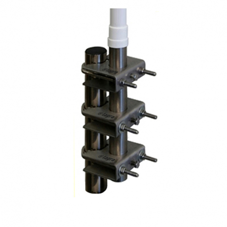 SIX-433 - STAINLESS STEEL SUPPORT FOR MAST 43 MM (x3) - 