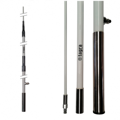 HF-900 - ANTENNE HF OMNI BASE 1.4⁠-⁠30 MHz - Trois sections de montage (3 x 3 mètres)