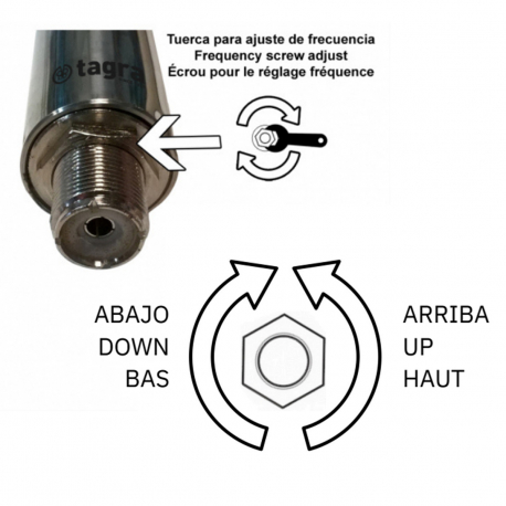 CB-04 - ANTENNE BASE CB 26⁠-⁠28 MHz - Réglage de fréquence