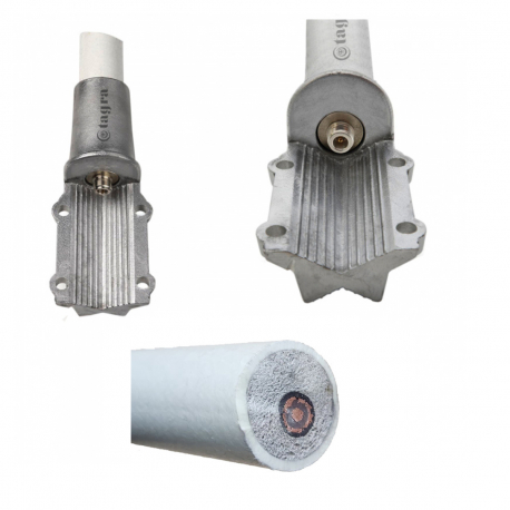 MAX-34TBN/0 - ANTENA OMNI BASE VHF ALUMINIO + FIBRA 140⁠-⁠174 MHz - 