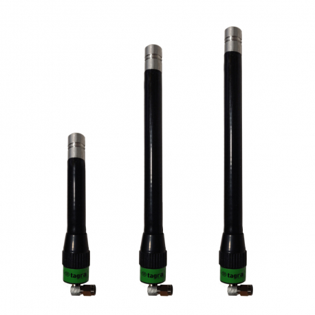 A-380SM AC - ANTENA OMNI MOVIL SMA ACODADO UHF 380⁠-⁠400 MHz - Distintos modelos disponibles