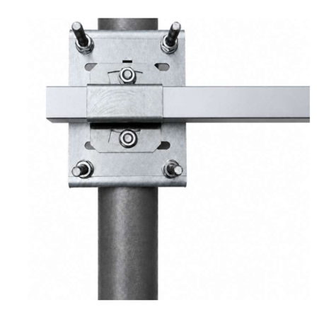 SVH-64-C25 - GARRA SUJECCIÓN VERTICAL⁠-⁠HORIZONTAL PARA MÁSTILES ∅ 35⁠-⁠64 MM - 