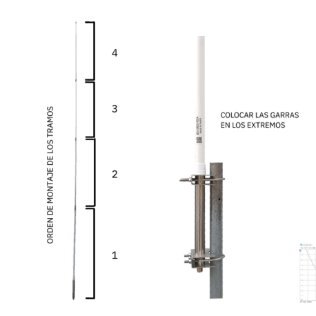 CB-04i - ANTENA BASE OMNI CB 26⁠-⁠28 MHz - 
